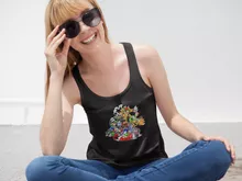 Débardeur Femme Mario « Kart Fighter Racing » – Parodie Mario Kart
