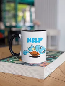 Mug Carapuce « Help !!! » – Parodie Pokémon