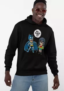 Felpa con cappuccio Batman “Batman e Robin” – Parodia dei One Piece