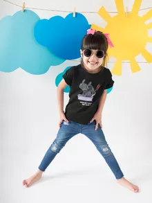 T-shirt Enfant Fille Krokmou « Quand faut y aller... Faut y aller !! » – Parodie Dragons