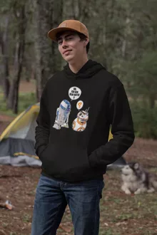 R2-D2 Kapuzenpullover “R2-D2 und BB-8” – Parodie auf Star Wars
