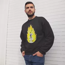 Sudadera Super Sonic X Son Goku 3 – Parodia de Dragon Ball Z -DBZ