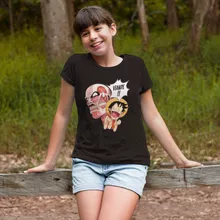 T-shirts crianças raparigas – One Piece de parodia