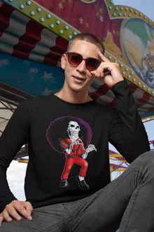 Brook Langarm T-Shirt “Brook und Thriller” – Parodie auf One Piece