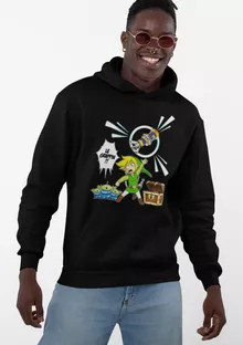 Camisola com capuz – Zelda de parodia