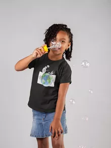 T-shirt Enfant Fille Olivier « Le Plus grand terrain de foot du Monde ! » – Parodie Olive et Tom - Captain Tsubasa