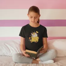 Pikachu Mädchen Kinder T-Shirt “Pikachu und Mauzi” – Parodie auf Pokémon