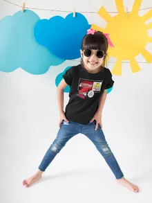 T-shirt Enfant Fille Mario « Alerte enlèvement... » – Parodie Super Mario