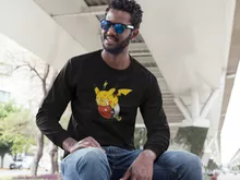 T-Shirts de manga comprida Pikachu “Pikachu e Ash Ketchum” – Pokémon de parodia