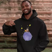 Felpa con cappuccio Il piccolo principe Vegeta – Parodia dei Dragon Ball Z