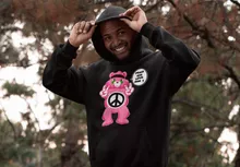 Hoodie “Peace and Love - Hippie Version” – The Care Bears parody