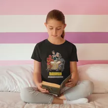 T-shirt Enfant Fille Iron Man « Barman, le super Héros du quotidien ! » – Parodie Batman
