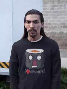 Pull « I Love Sushi ! NOOOO !! » – Parodie Japon Culture