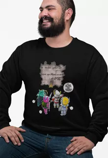 Seiya Pullover “Seiya, Shun, Shiryu, Hyoga und Aioros” – Parodie auf Saint Seiya