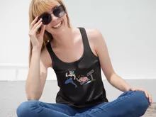 Master Roshi Women's Tank Top “Master Roshi and Bulma” – Dragon Ball parody