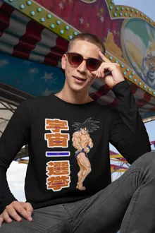 T-Shirt à manches longues Sangoku « Mister Univers - Candidat N° 11 » – Parodie Dragon Ball Z