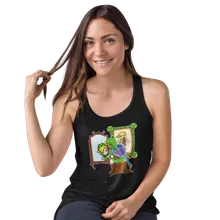 Camisola de alças Mulher Link “Norman Rockwell style” – Zelda de parodia