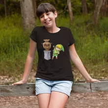 Camiseta Niña Link – Parodia de Zelda