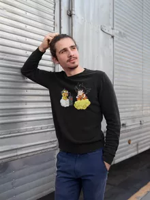 Son Goku Sweater “Son Goku and Lakitu” – Super Mario parody