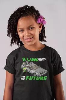T-shirts crianças raparigas Link “Pixel Design” – Zelda de parodia