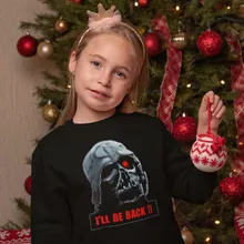 Felpa Bambino e ragazzo Dart Fener “Dart Fener e Terminator” – Parodia dei Star Wars