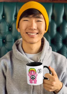 Mug « Peace And Love Man - Reggae Version » – Parodie Bisounours