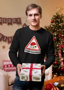 T-Shirt à manches longues La carapace rouge « Interdiction de doubler ! » – Parodie Mario Kart