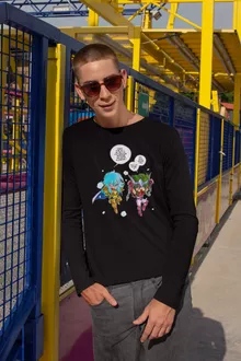 T-Shirt à manches longues Shun « Faisons l'Amour, pas la Guerre !! » – Parodie Saint Seiya