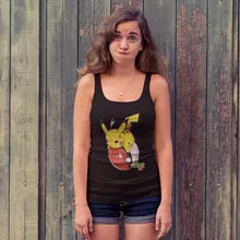 Pikachu Women's Tank Top “Pikachu and Ash Ketchum” – Pokémon parody