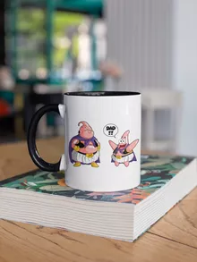Majin Buu Mug “Majin Buu and Patrick Star” – Dragon Ball Z parody