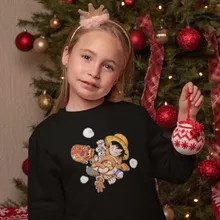 Ruffy Kinder Pullover “Ruffy und Dhalsim” – Parodie auf One Piece