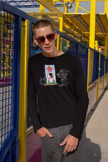 Langarm T-Shirt – Parodie auf Alien