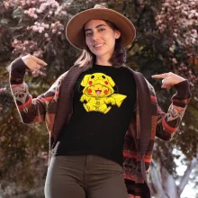 Pikachu Damen T-shirt – Parodie auf Pokémon