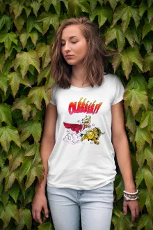 Taurus Aldebaran Women T-shirt “Taurus Aldebaran and Pegasus Seiya” – Knights of the Zodiac - Saint Seiya parody