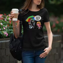 T-shirt Femme Luke Skywalker « Le pouvoir du côté Obscur... » – Parodie Star Wars