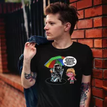 T-shirt Luke Skywalker « Le pouvoir du côté Obscur... » – Parodie Star Wars