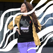 T-shirt Femme Krokmou « Quand faut y aller... Faut y aller !! » – Parodie Dragons