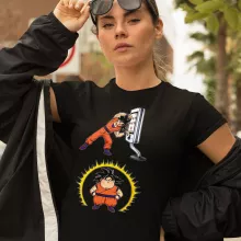 T-shirt Femme Sangoku « Mac Fusion !! » – Parodie Dragon Ball Z