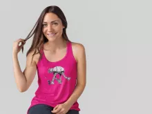 Palpatine Vrouwen Tank Top “Palpatine aka Darth Sidious en AT-AT robot” – Star Wars parodie