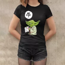 T-shirt Femme Yoda « Vert, je suis !! » – Parodie Star Wars