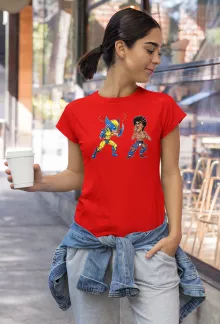 Women T-shirt “Wolverine Vs Bruce-Lee” – Wolverine parody