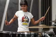 T-shirt Femme Iron Man « Barman, le super Héros du quotidien ! » – Parodie Batman