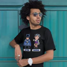 T-shirt « Les 2 Super-Héros de la Nuit !! » – Parodie Batman
