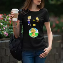 Camiseta Mujer Baby Chocobo “Baby Chocobo, Vegeta y Tweety” – Parodia de Dragon Ball Z -DBZ