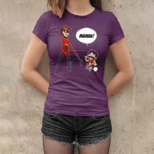 T-shirt Femme Elasticgirl « Super Maman !! » – Parodie One Piece