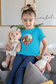 T-shirt Enfant Fille Chewbacca « Morning Wars » – Parodie Star Wars