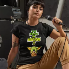 T-shirt Femme Grogu « Un cri du coeur et avec force ! » – Parodie Star Wars