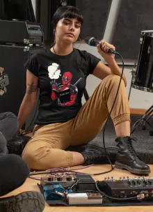 T-shirt Femme « Ennemis immortels... » – Parodie Deadpool