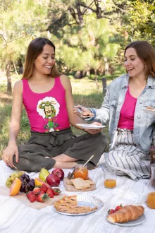 Women's Tank Top “Yoshi and Michelangelo” – Yoshi parody
