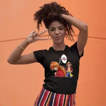 T-shirt Femme Kenshin « L'élève dépasse le Maître... » – Parodie One Piece